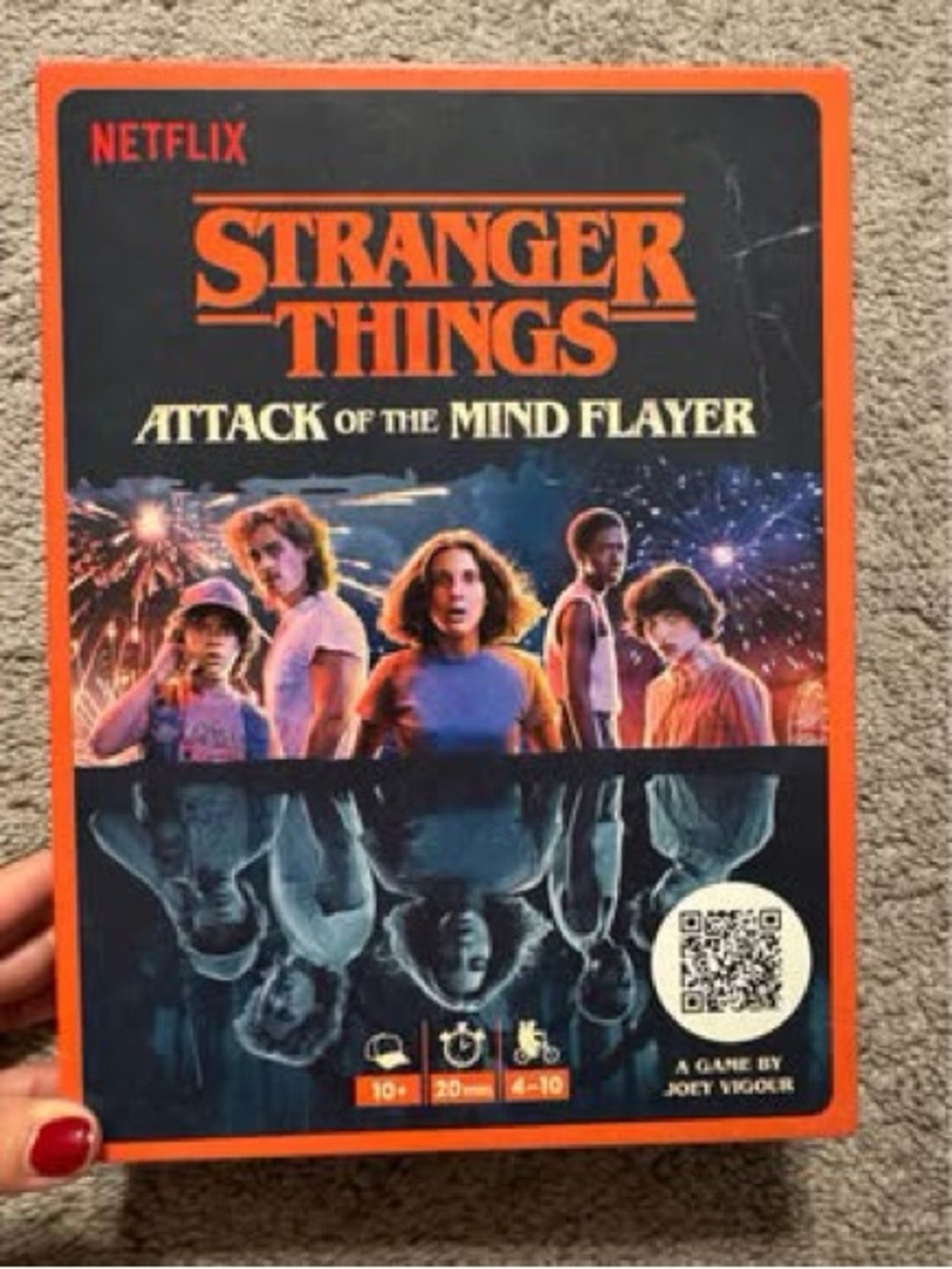 Netflix Stranger Things Board Game - Orange, Black, Blue